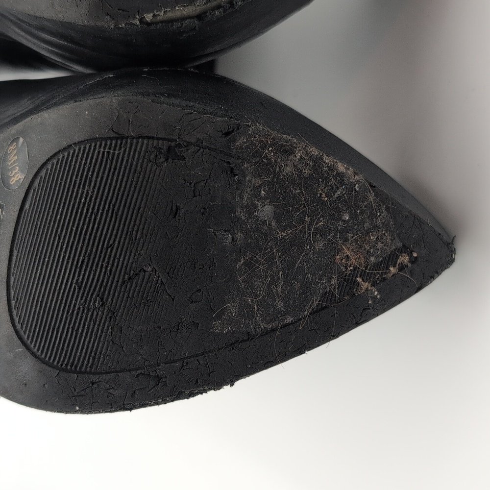 BCBGENERATION| Black Leather High Heel Ankle Boots - Picture 11 of 16